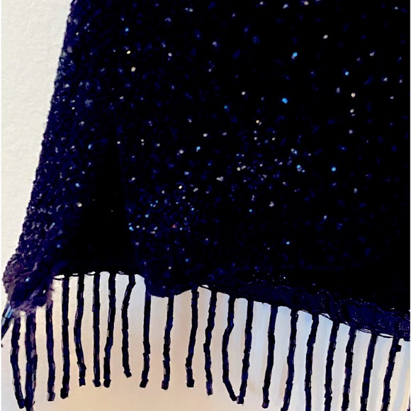 Vintage Ronni Nicole Sleeveless Fringe Blouse - Picture 4 of 7